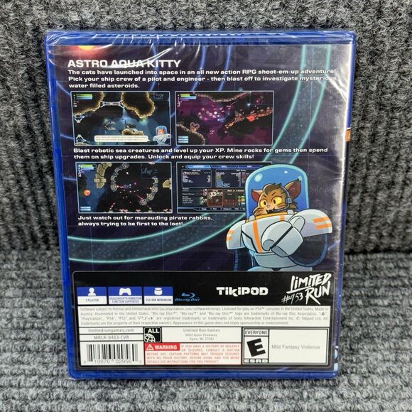 Astro Aqua Kitty (Sony PlayStation 4 PS4) Limited Run Games #453 New/Sealed - Picture 2 of 3
